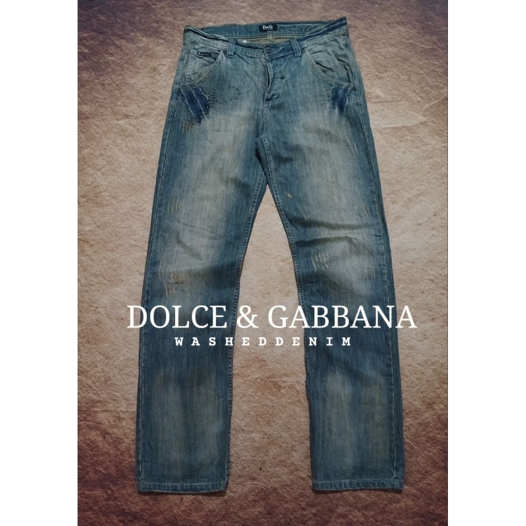 Celana jeans pria keren DOLCE&GABBANA bekas pakai
