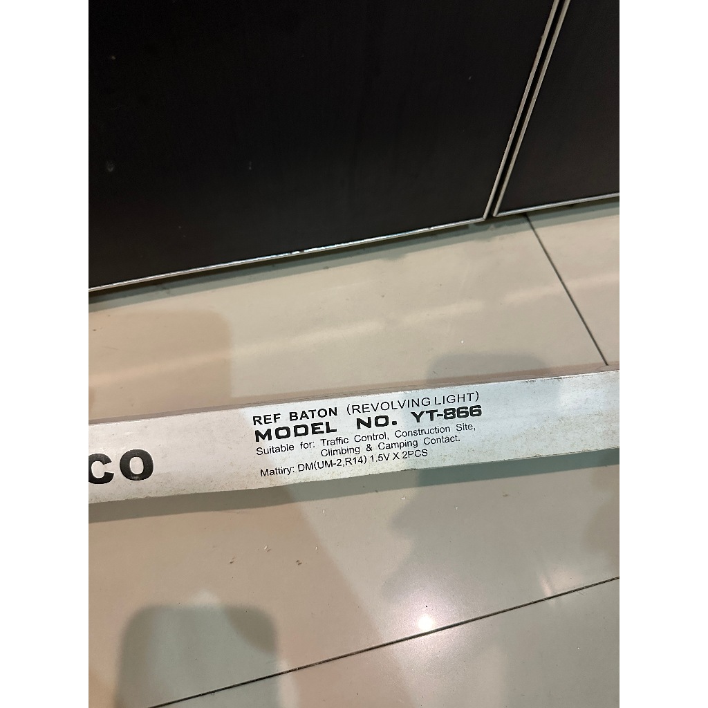 Tongkat Stik Lampu Security Parkir Evaco Ref Baton Revolting Light YT-866