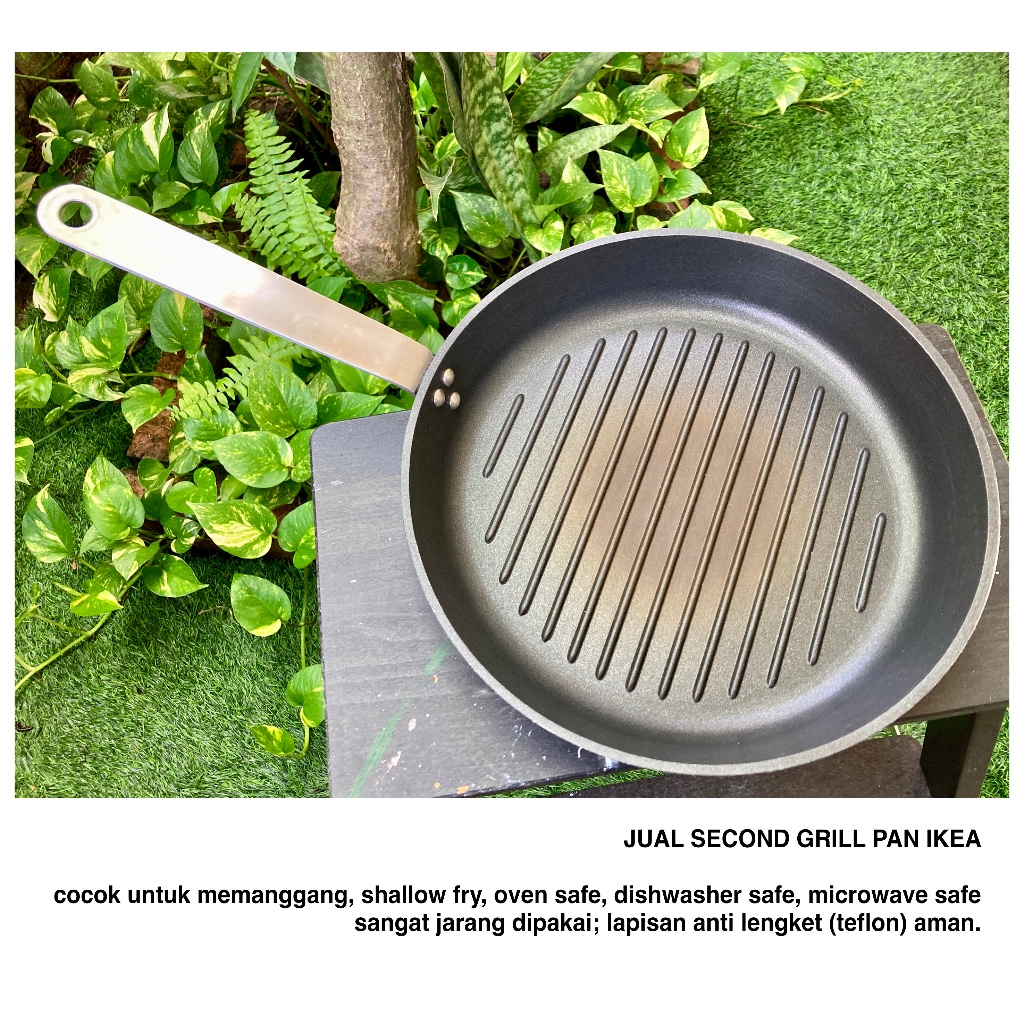 second IKEA GRILL PAN OVEN MICROWAVE DISHWASHER SAFE kompor gas kompor listrik induksi