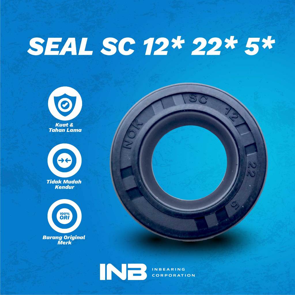 [Min 5 Biji] Seal NOK Sc 12 22 5  Seal NOK Versneling Operan Vega R Jupiter Z INB