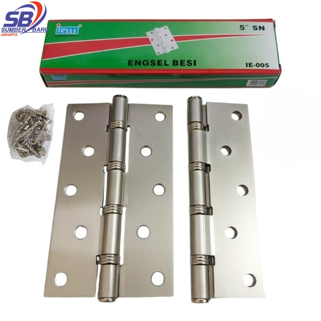 SB GROSIR Engsel Tebal Stainles 5" Inch Bagus / Engsel Pintu Jendela Stenlis IGM