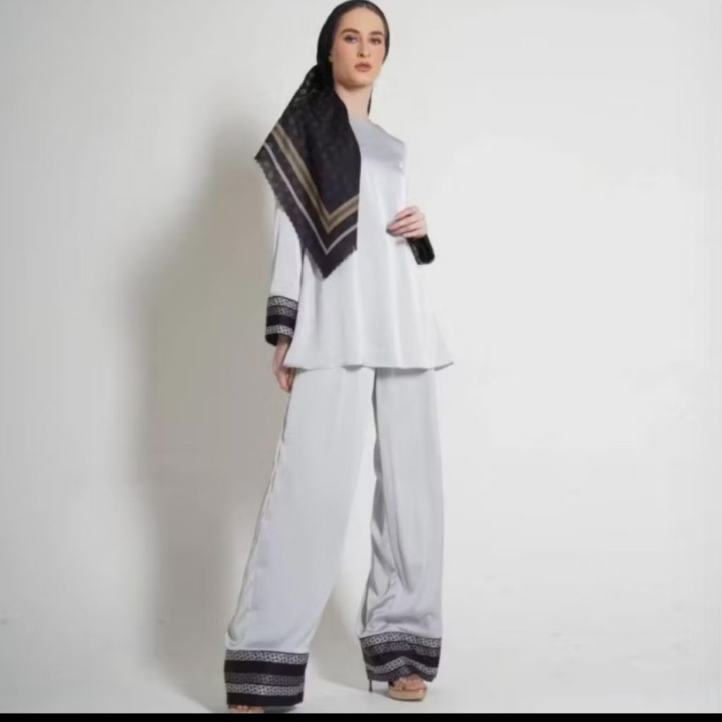 CUCI GUDANG 50% BAJU MANDJHA IVAN GUNAWAN PRECIOUS GREY SET PRIVE