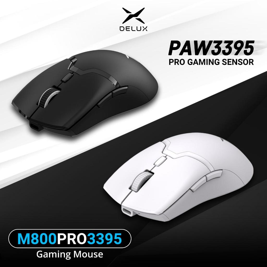 Mouse DELUX M800 PRO - Wireless Gaming Mouse PAW 3395 Sensor