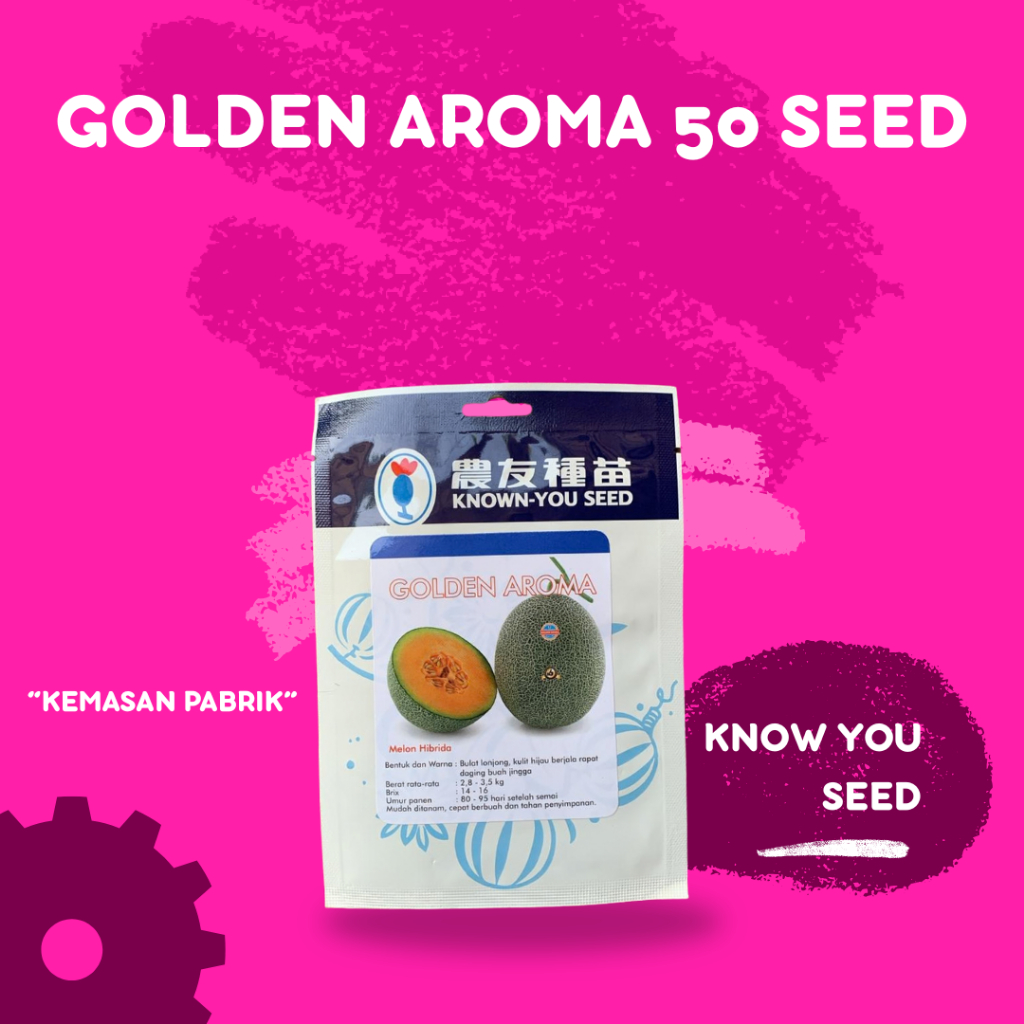 Golden Aroma benih buah melon 50 seed