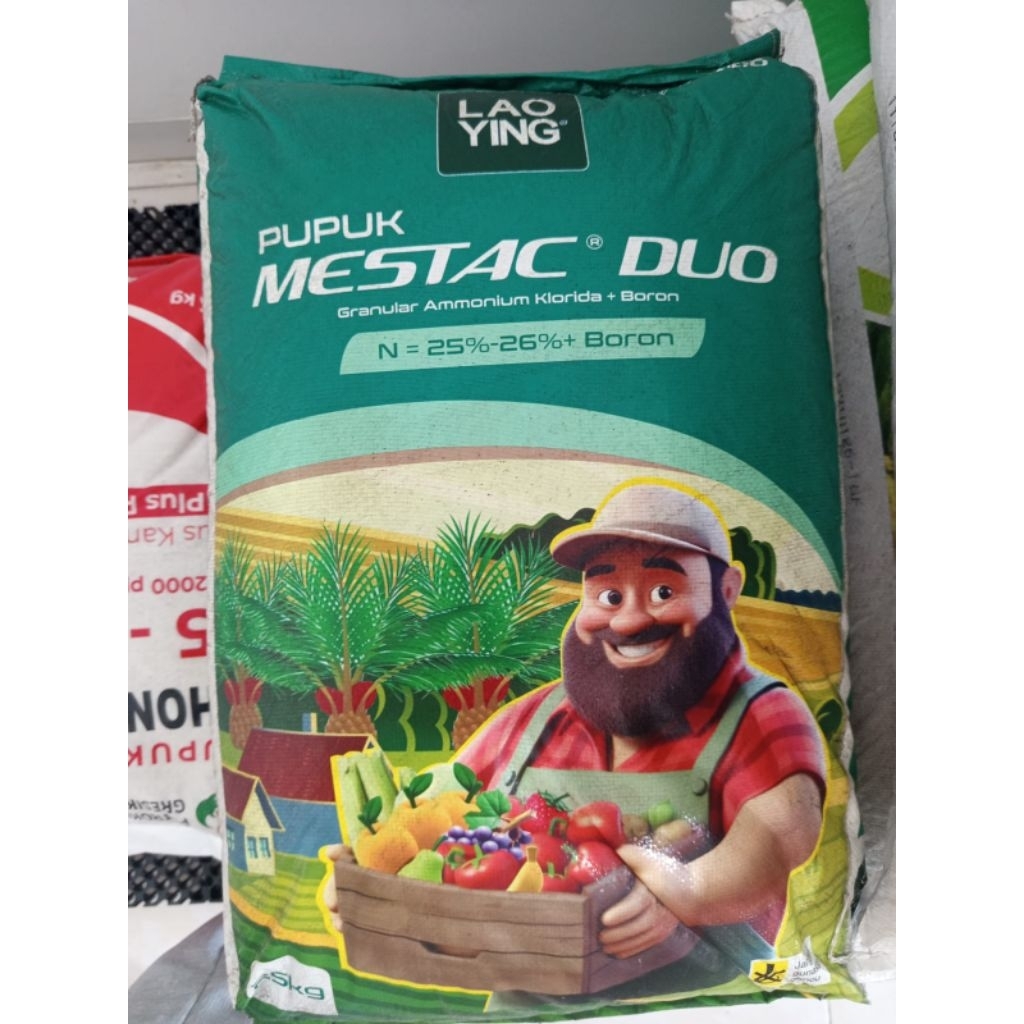 Mestac Duo 25kg Pupuk Nitrogen + BORON Pasti Asli Lao Ying