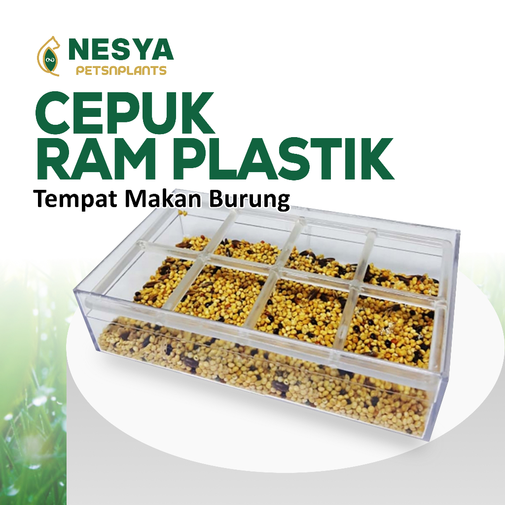 Cepuk Ram Wadah Pakan Milet Minuman Ternak Burung LOVEBIRD KOLONI