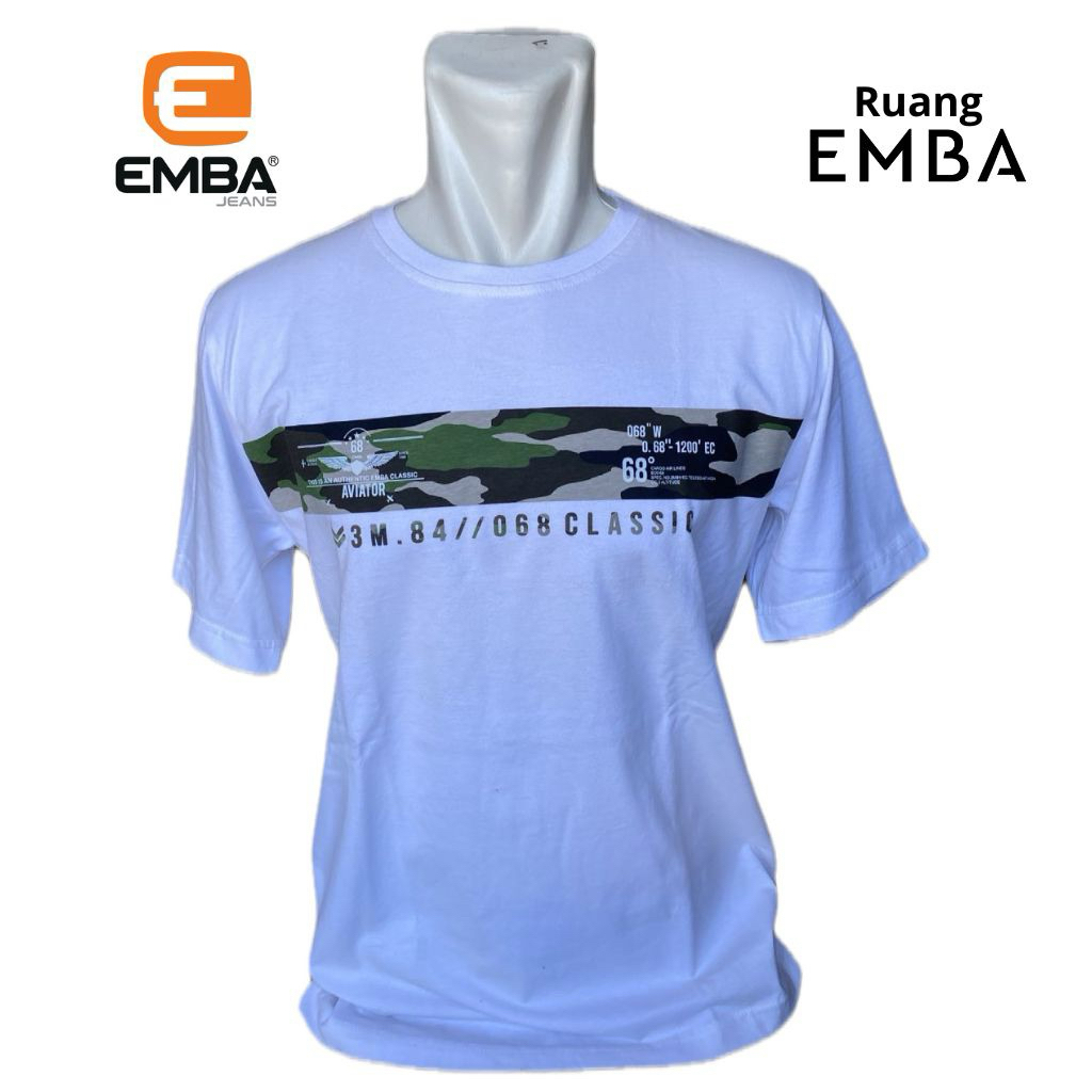 EMBA - Kaos Pria EMBA Lengan Pendek size L