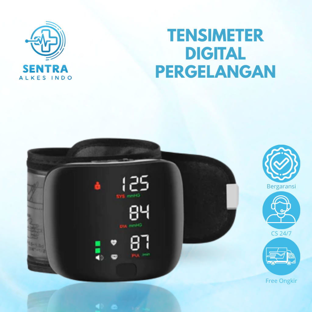 Tensimeter Digital Pergelangan Tangan / Gelang Tensimeter Pengukur Tensi darah digital alat pengukur