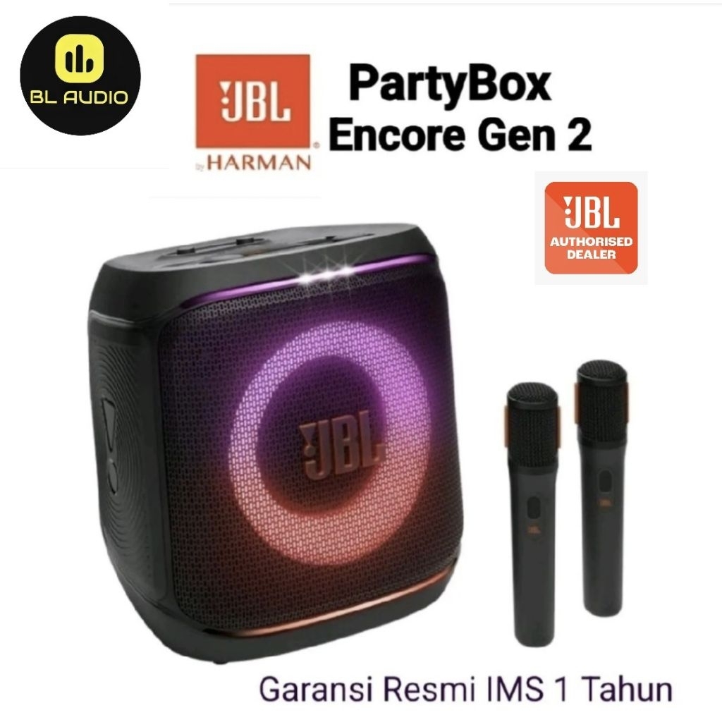 JBL PartyBox Encore Gen 2 with Two Microphone Original JBL / Portable Party Speaker
