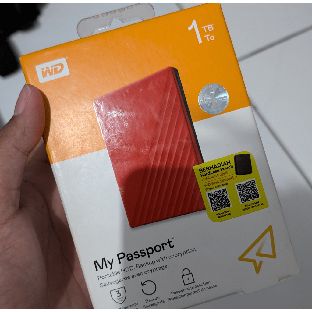 HDD External WD MY PASSPORT 1TB