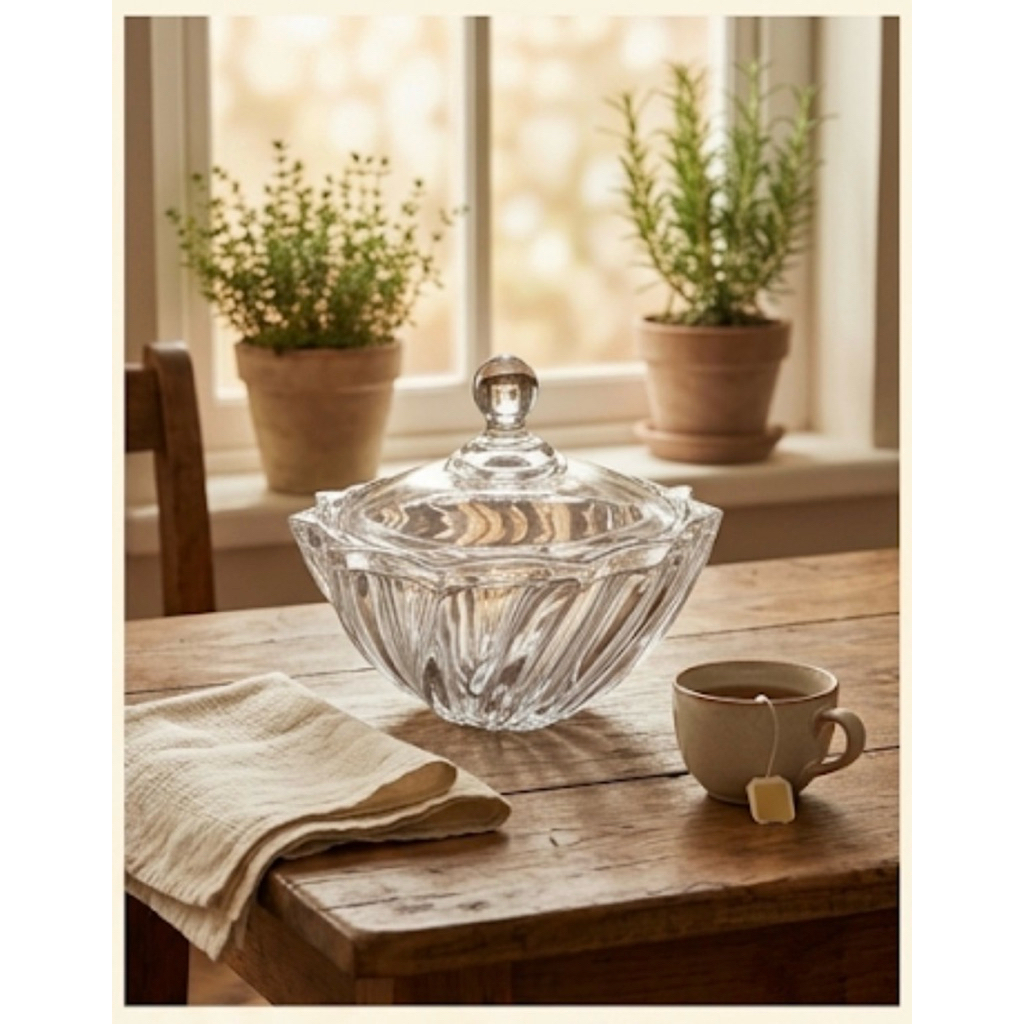 CANDY JAR / BOWL KACA / MANGKOK KACA ESTETIK / GLASS BOWL