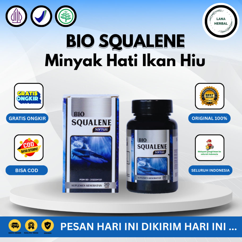 Bio Squalene Minyak Ikan Hiu Omega 3 Lana herbal