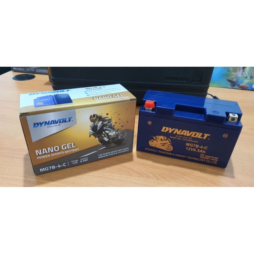 Aki Motor Dynavolt MG7B-4-C/YT7B-BS/MB7U 12V6.5AH CCA 260