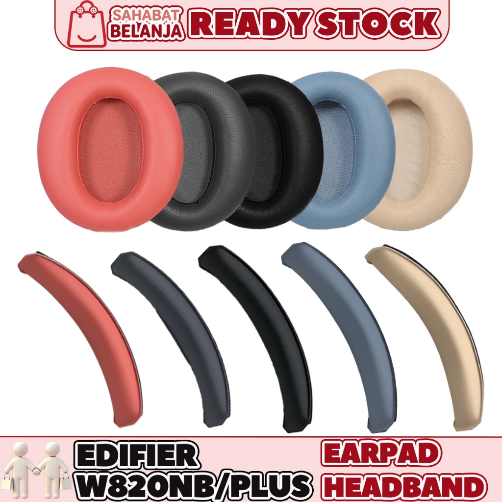 Bantalan Busa Earpad & Headband Edifier W820NB | Sparepart Headphone Premium | Mengembalikan Kenyama