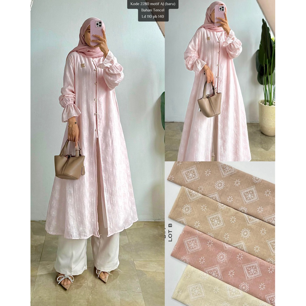 blouse tunik bordir 2280