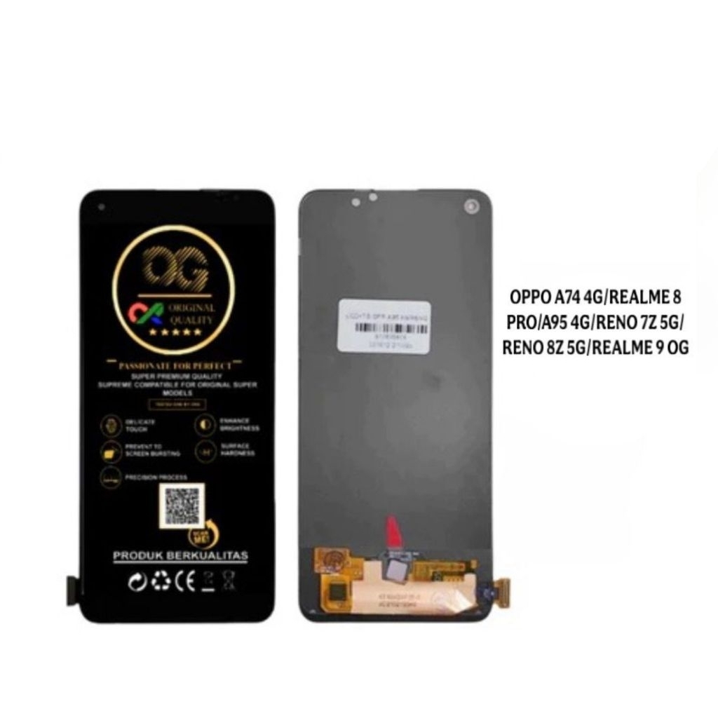 LCD + TSCREEN OPPO REALME 8 / A95 4G / A74 4G / A96 5G OLED FINGER ON