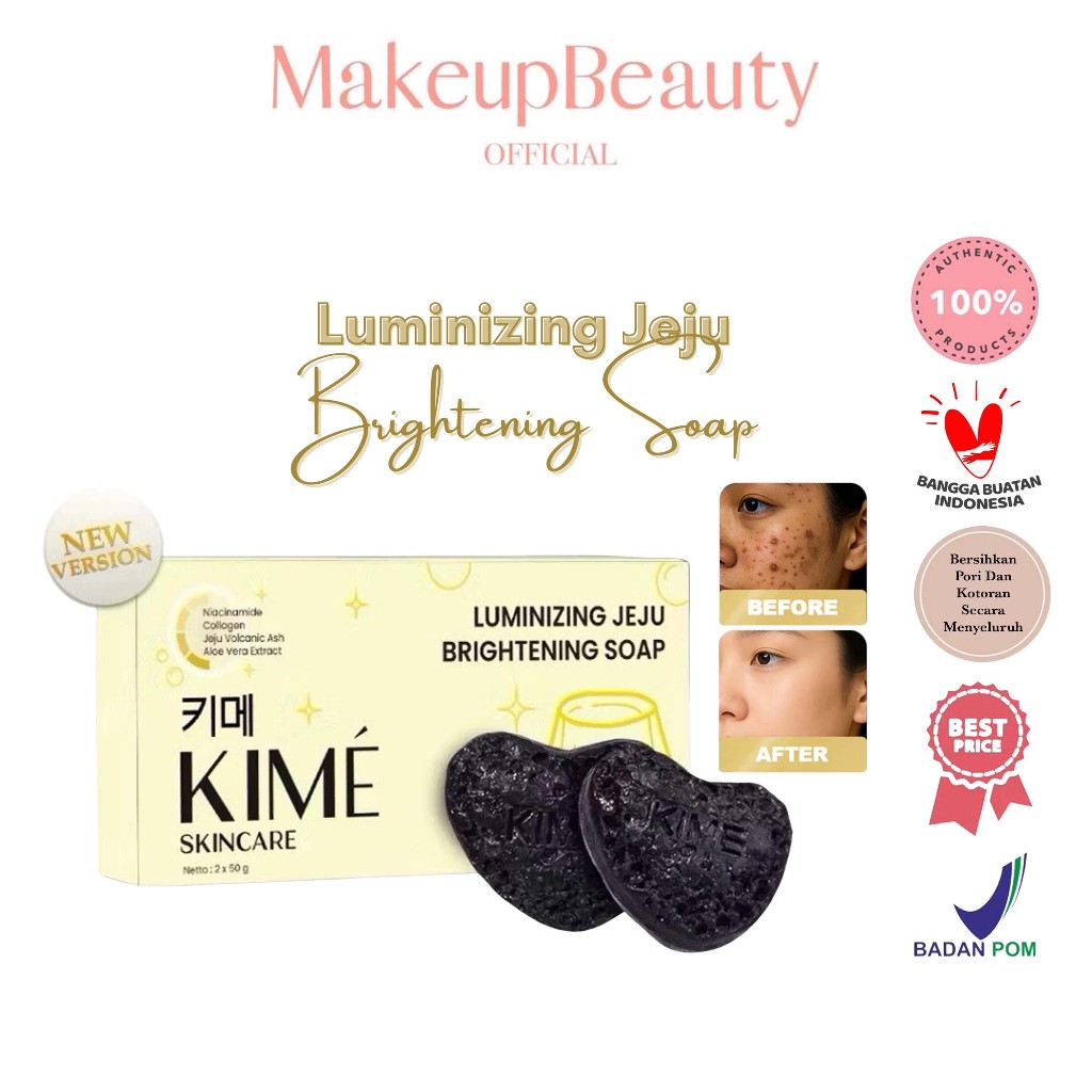 KIME Skincare - Jeju Brightening Soap | Sabun Batang