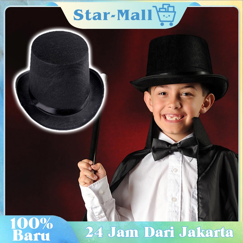 16cm Tinggi Magician Hat / Topi Pesulap Magician Top Hat Dewasa