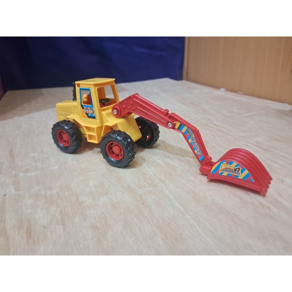 Mainan Kontruksi Model excavator Beo Truck Construction Diecast Alat Berat Plastik