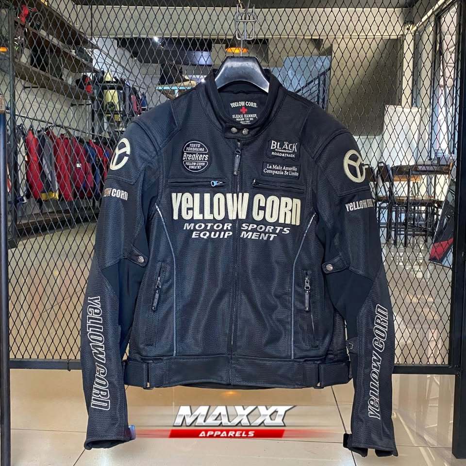 Jaket motor Yellow Corn | YB 2112 Black | Jaket riding pria | Original YellowCorn