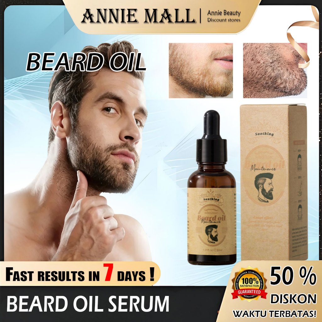 Penumbuh Jenggot Kumis Serum Penumbuh Jenggot dan Kumis Pria - Beard Oil dengan Minoxidil dan Biotin