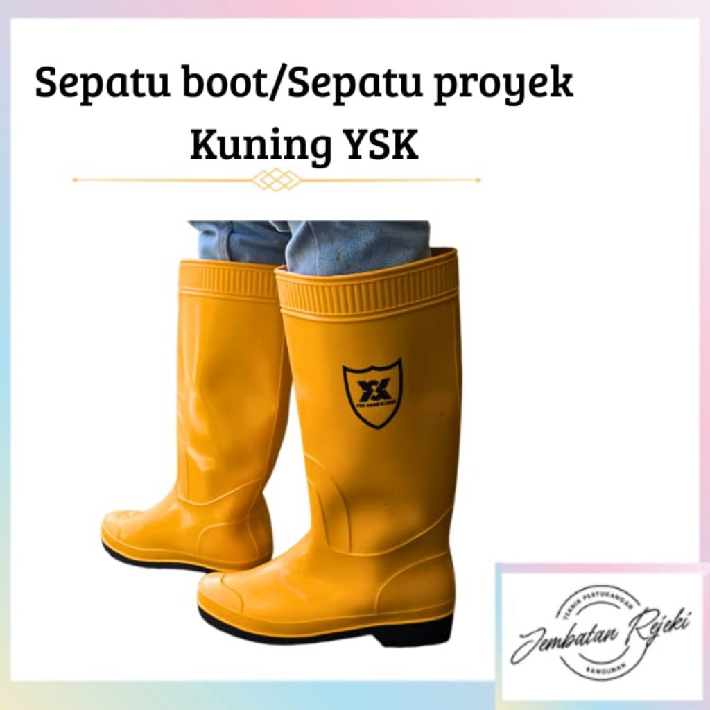 Safety Boot Kuning/Sepatu Proyek Kuning
