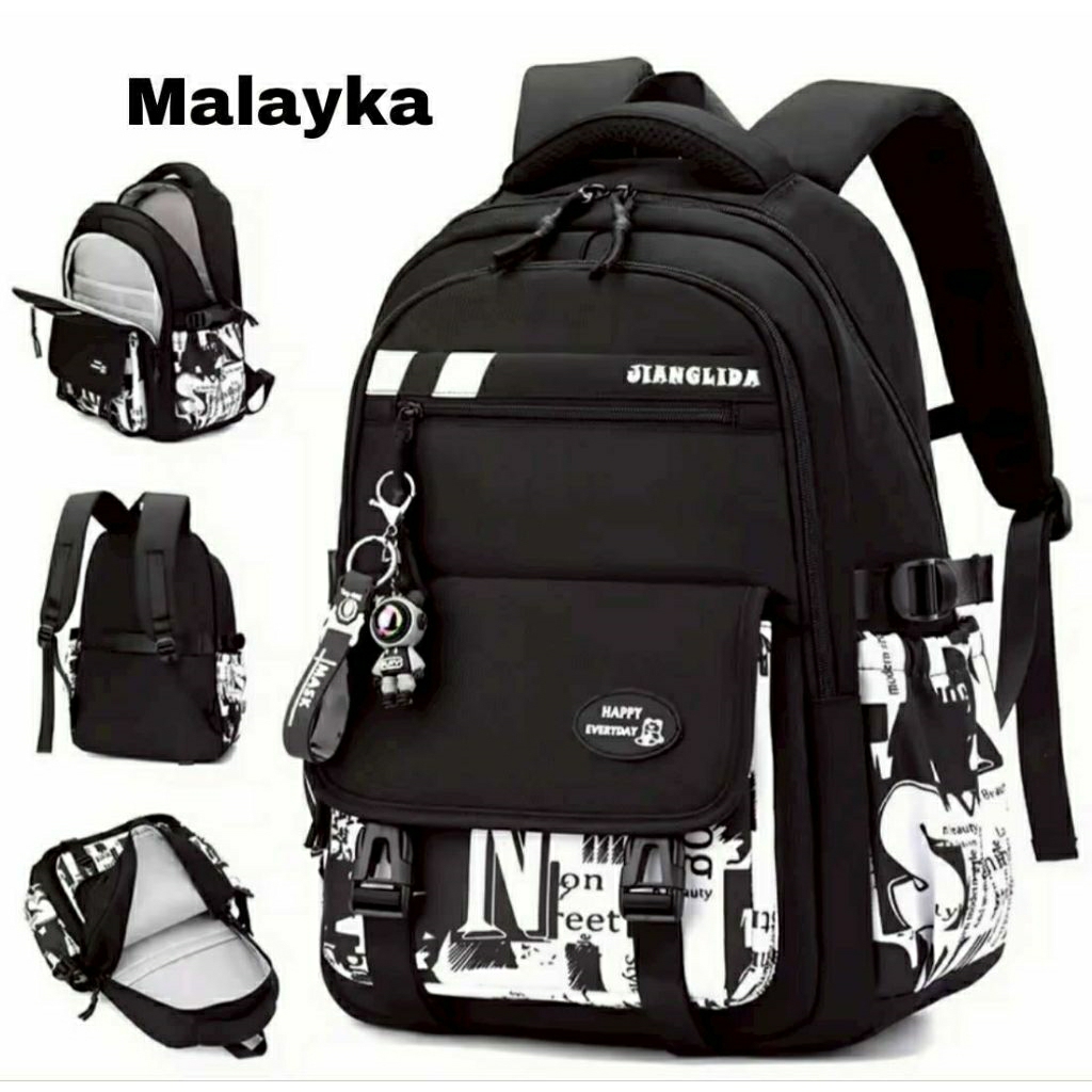 Tas Ransel Sekolah SD SMP Unisex Laki Perempuan Tas Perjalanan Tahan Air