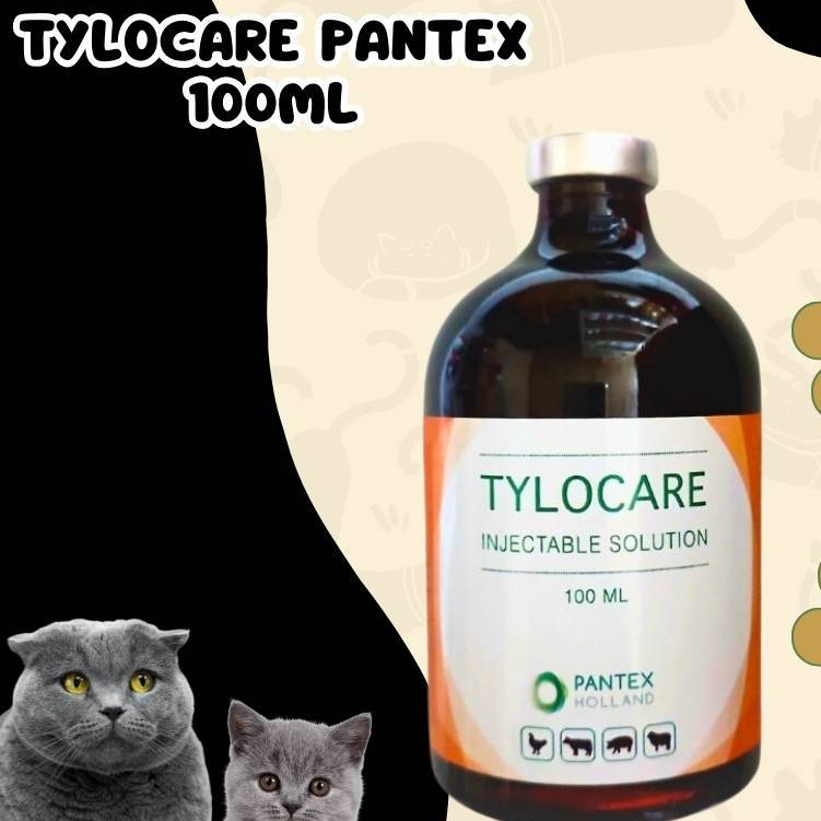 Tylocare Injeksi 100ml - Untuk Hewan PNEUMONIA - Tylosin 200 mg