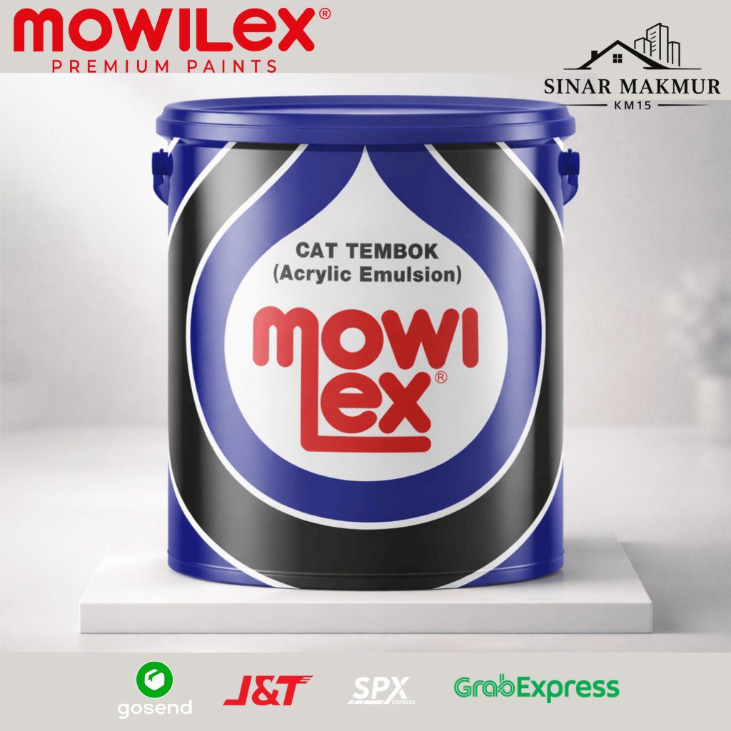 MOWILEX EMULSION - 2.5 Ltr ( Bisa Custom Warna ) Cat Tembok Interior dan Eksterior Cat Taman Mowilex
