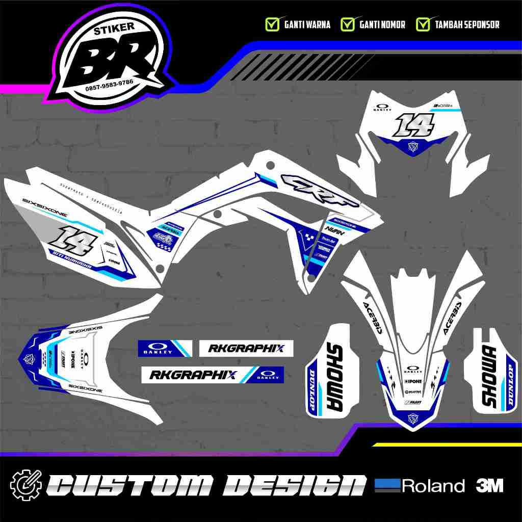 Decal CRF 150 L / CRF 230 / CRF 250 FREE CUSTOME DESIGN