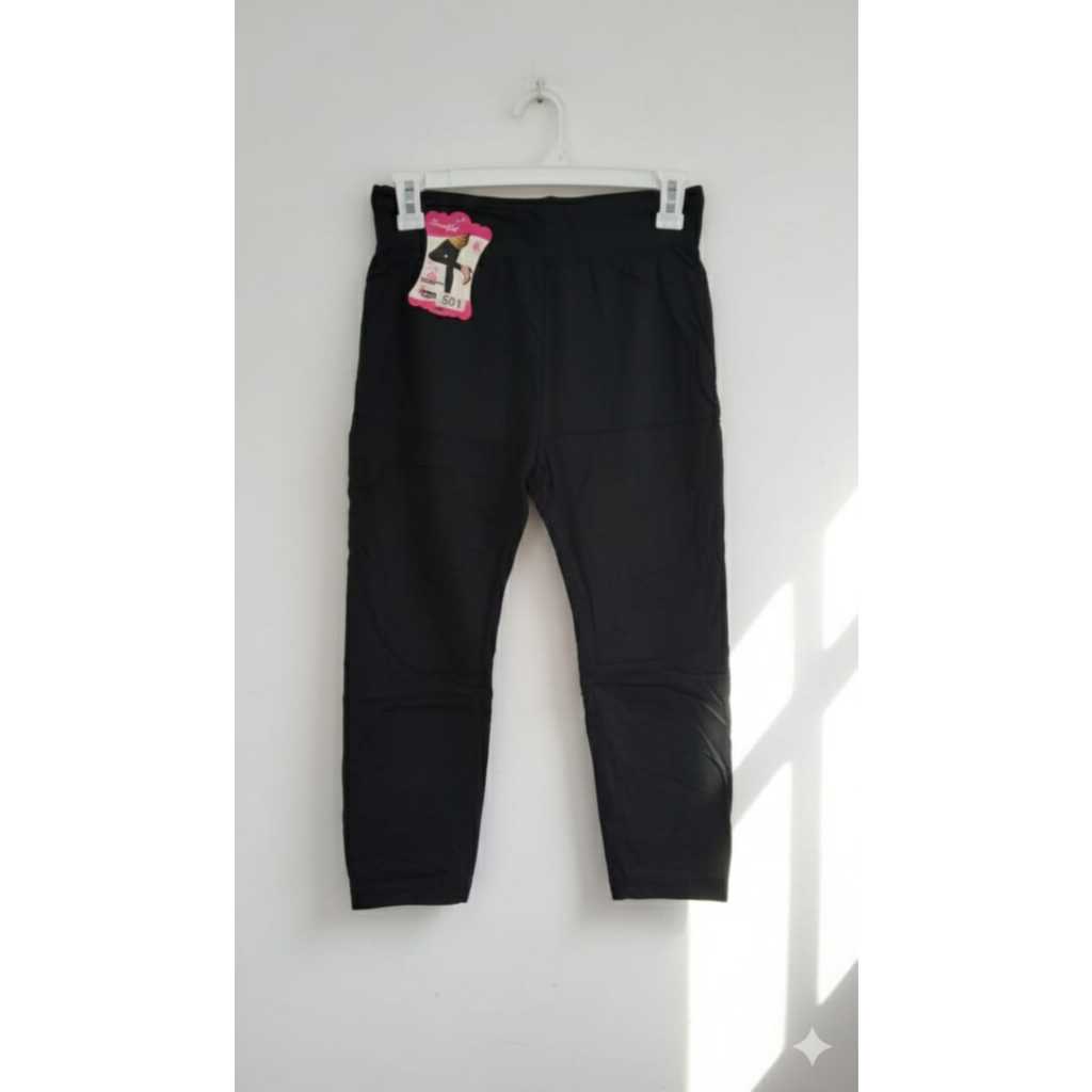 Legging Beautiful Warna HItam Bahan Adem Spandek