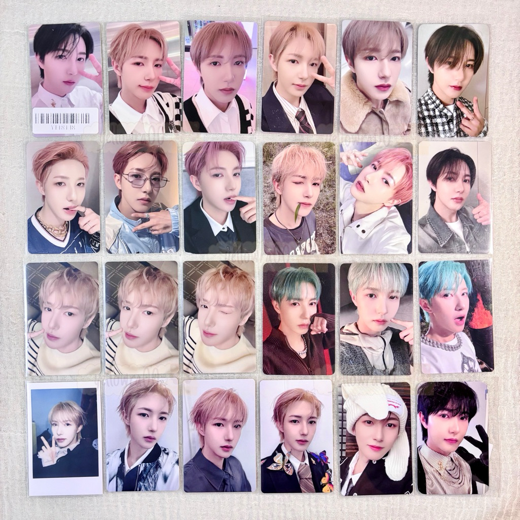 |Ready Stock| PC Photocard nct renjun bunny pink hair wink saengpa gigit jari daun tuspi diva pob be
