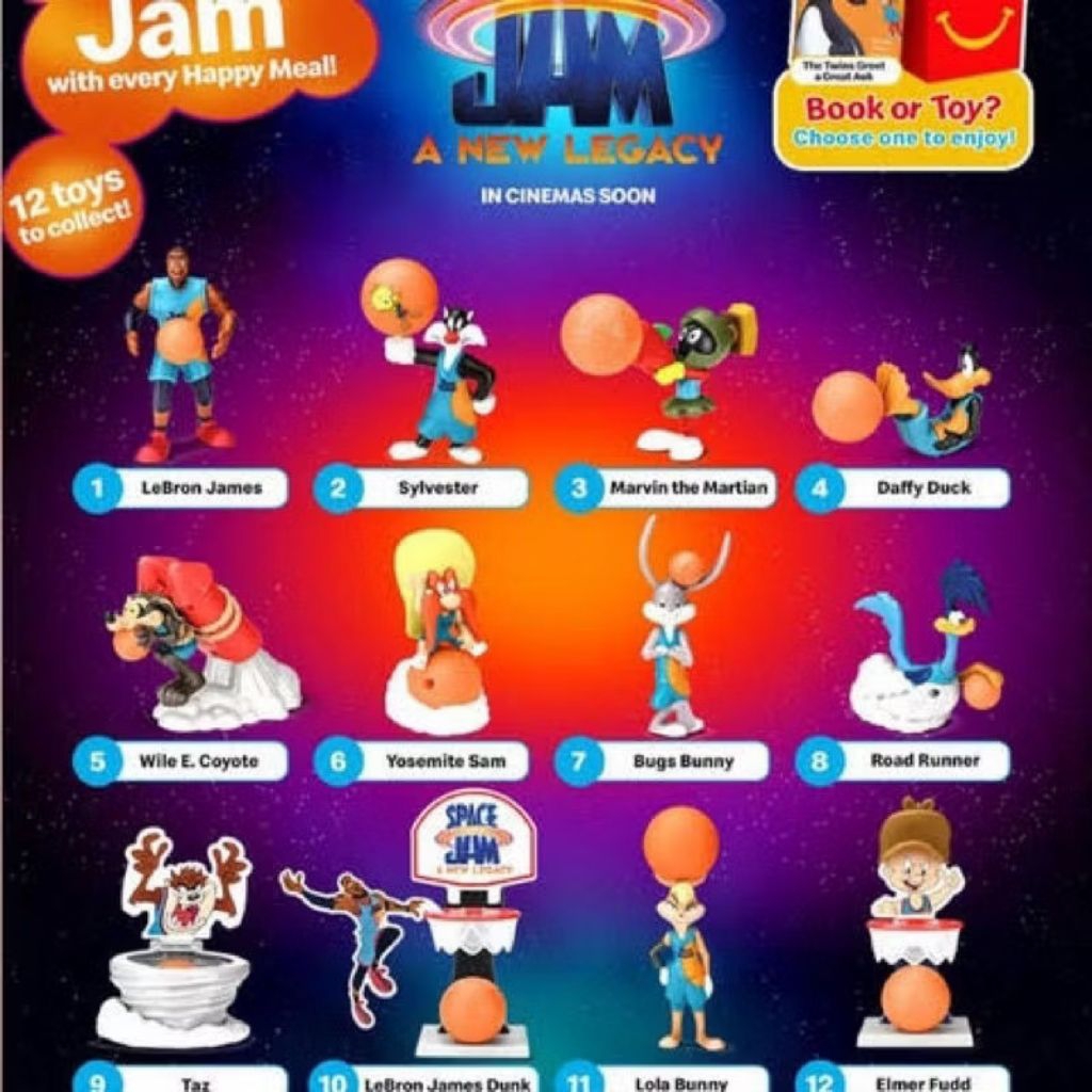 Happy Meal McD Space Jam A New Legacy McDonalds Bugs Bunny Lola LeBron