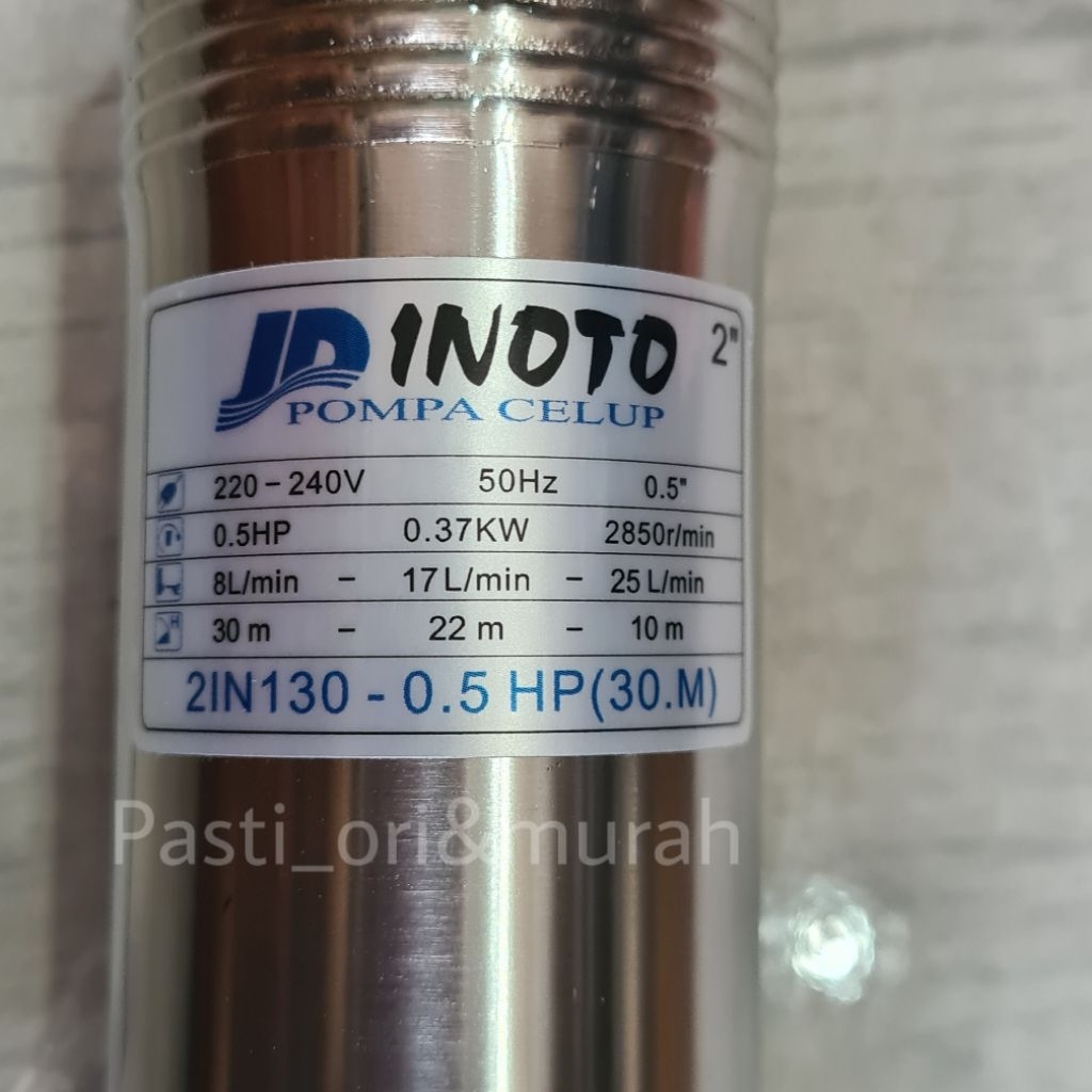 Submersible Pump Inoto 0.5HP 1/2HP 0,5Hp + Control Box Pompa Satelit Inoto 2" 2in 2 in pompa sawah P