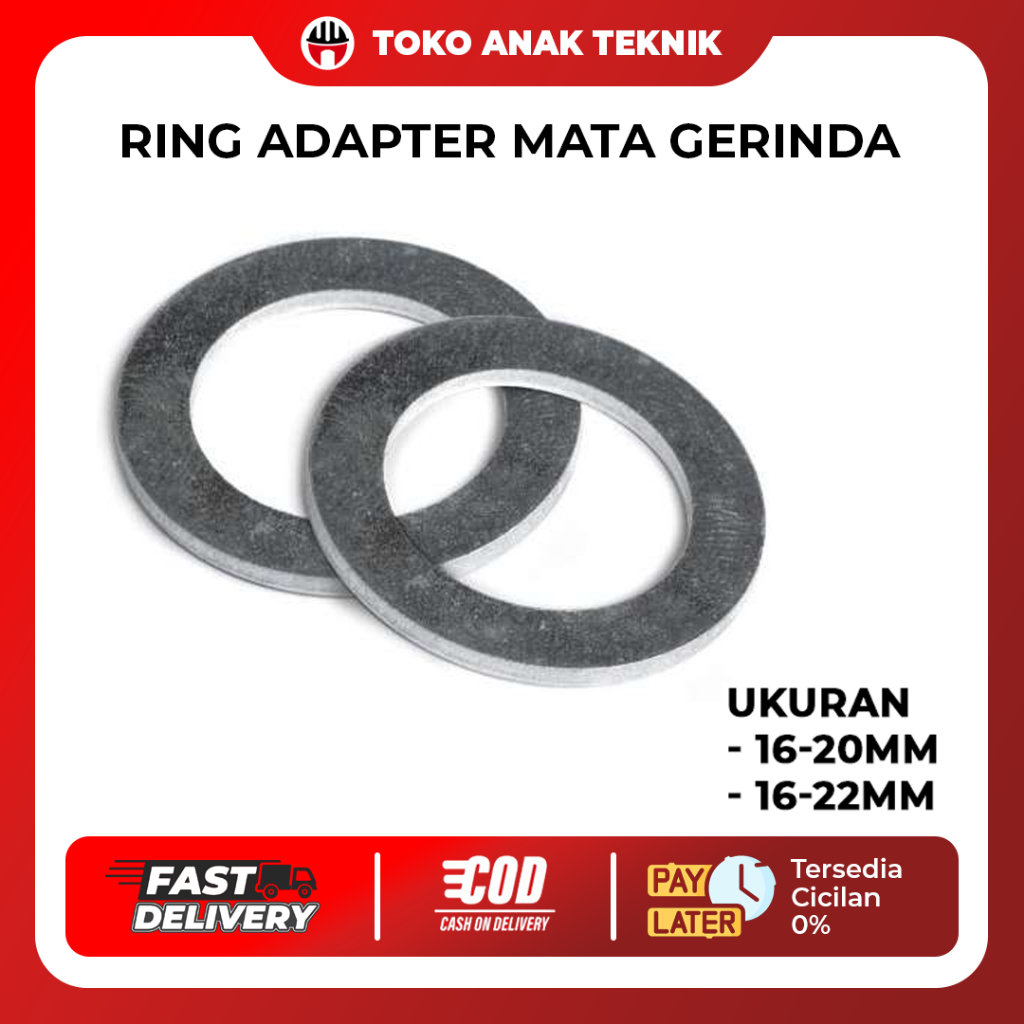 Ring 16mm konversi lubang 22mm batu potong 7inch / Mata gerinda 7inch