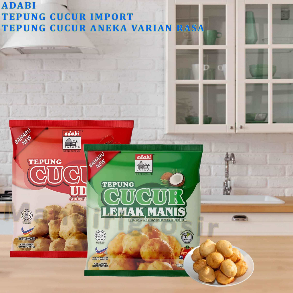 Tepung Cucur Santan Import * Adabi * Tepung Cucur Aneka Varian Rasa * 130gr