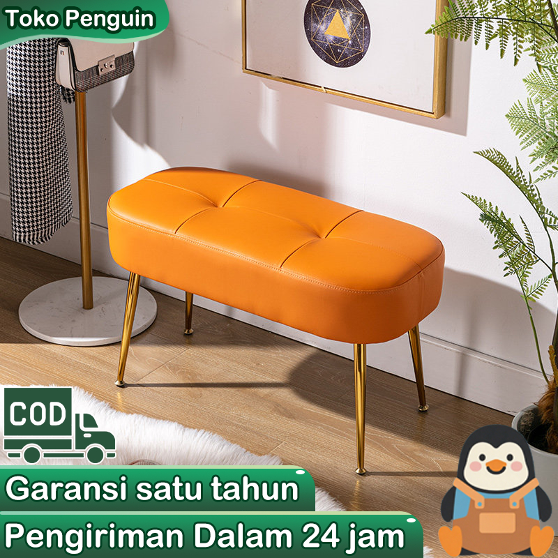 [Surabaya Express]Sofa Murah Stool Panjang Bench Oval Sofa Minimalis Stool Doubleseat Sofa Kursi Puf