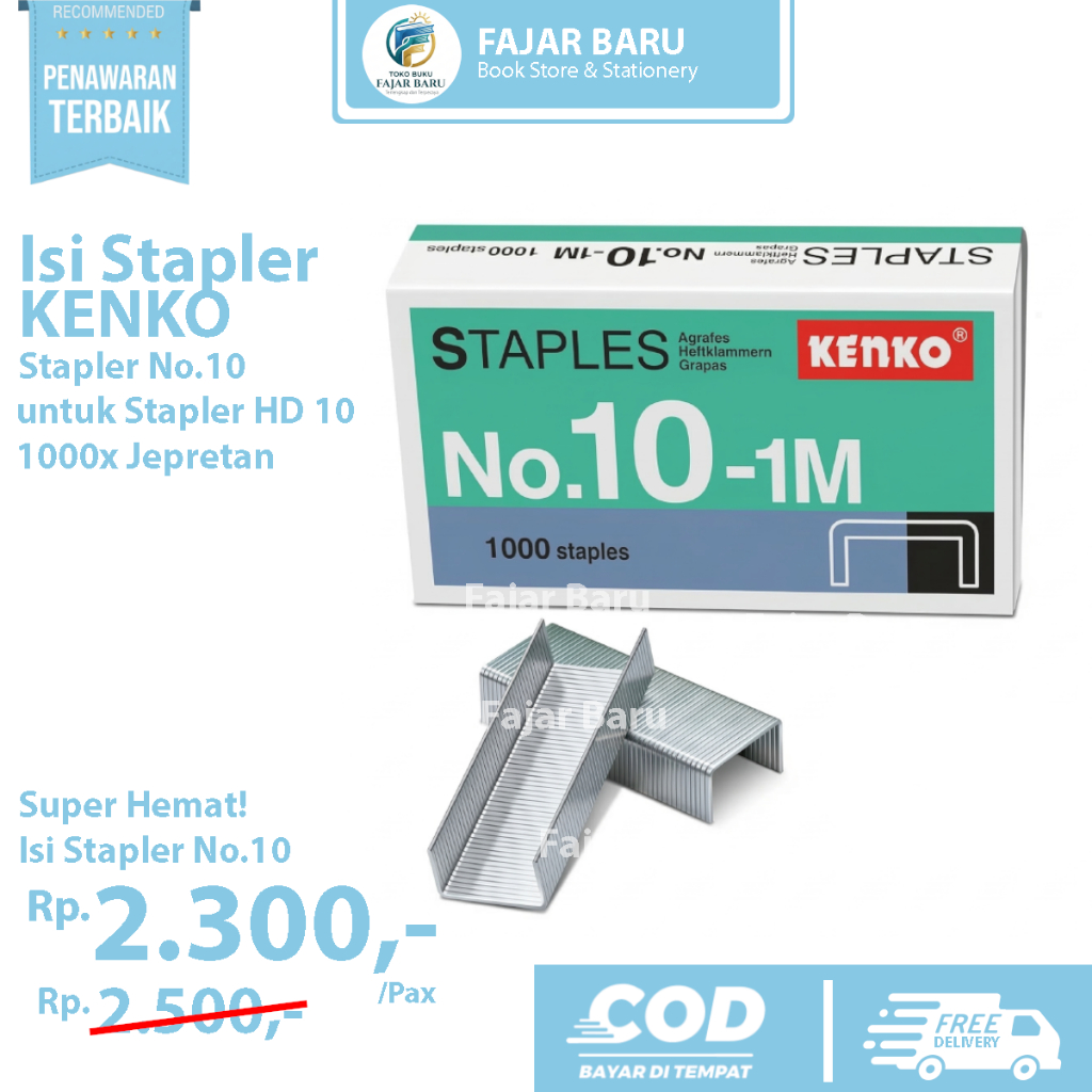 [ PCS ] ISI STAPLER KENKO NO.10 / ISI STAPLER KENKO KECIL HD - 10
