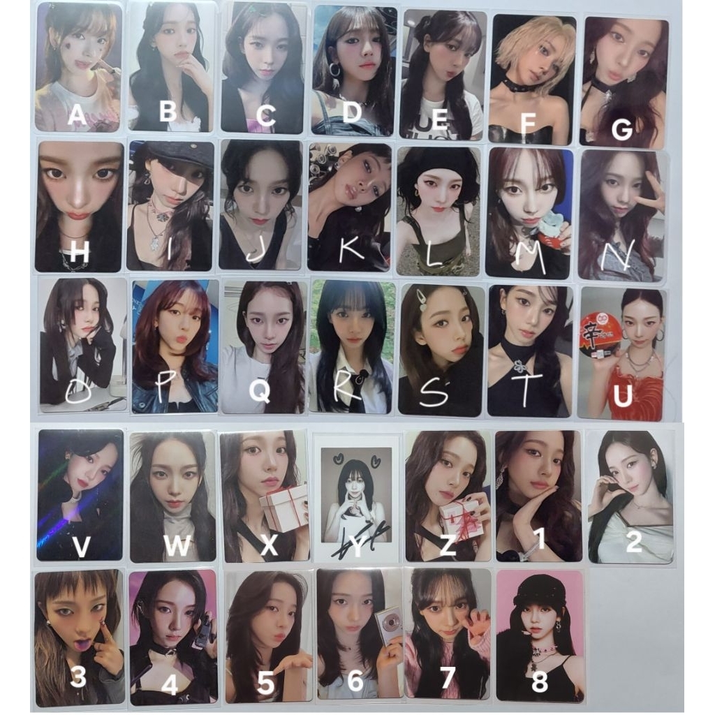 Photocard Aespa Trading Card A B Whiplash specs official karina pc album zine ver armageddon bene ju
