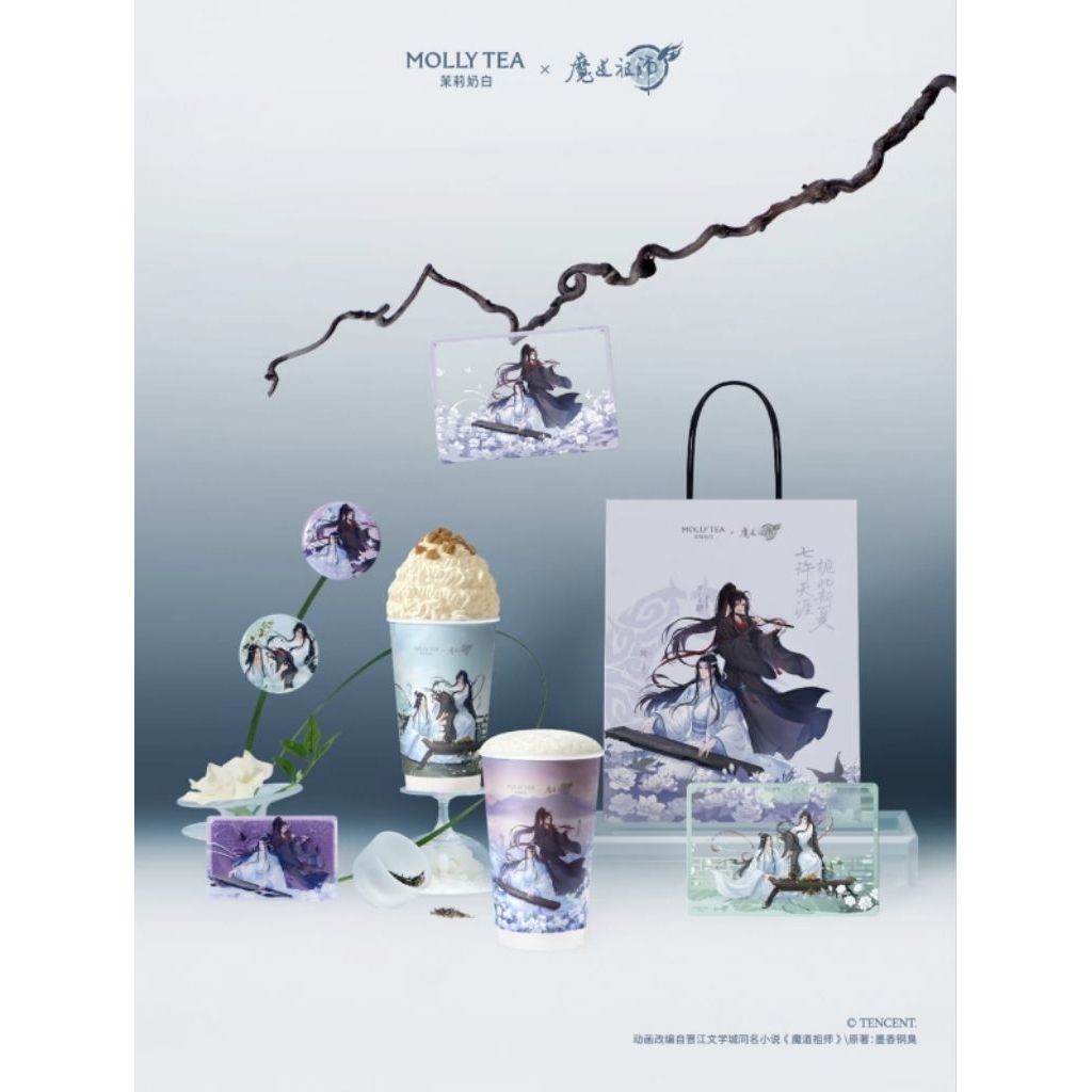 [READY STOCK] MDZS X MOLLY TEA Official Merch Mo Dao Zu Shi Wei Wuxian Lan Wangji Wangxian