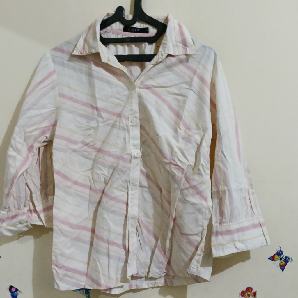 Atasan kemeja wanita merek cole preloved second