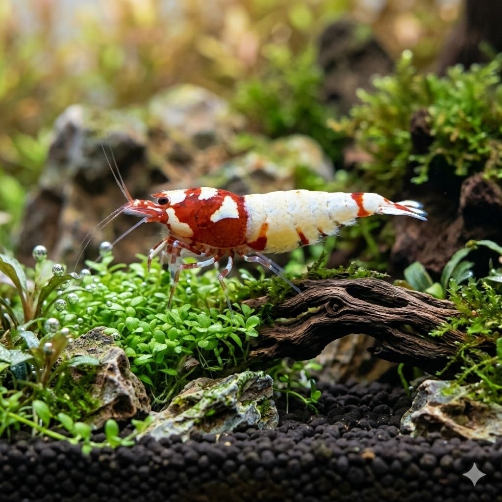 red mosura aksesoris akuarium aquascape udang hias caridina