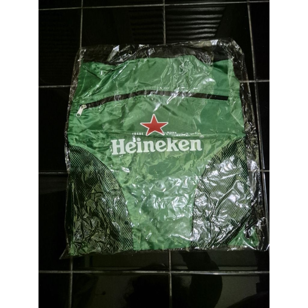TAS SERUT RANSEL DRAWSTRING BACKPACK HEINEKEN
