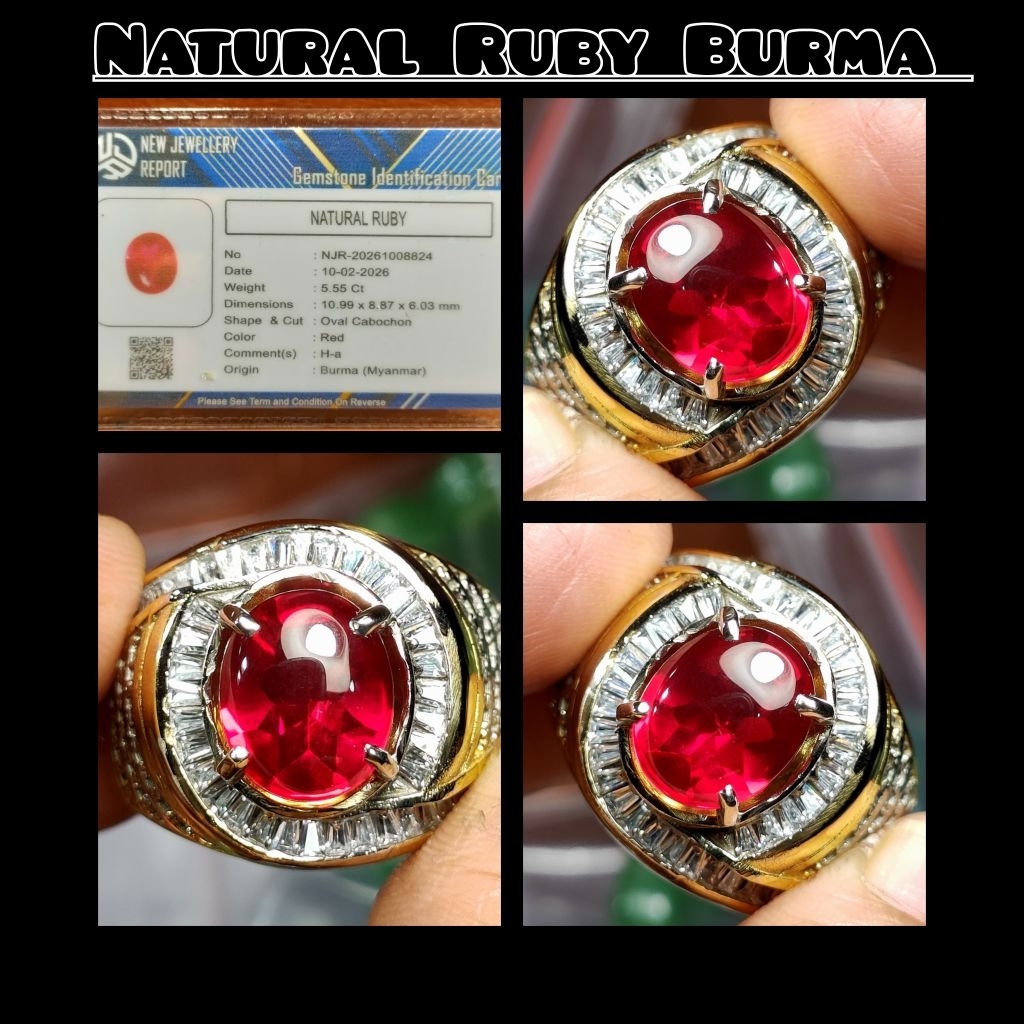 NATURAL BATU PERMATA RUBY BURMA