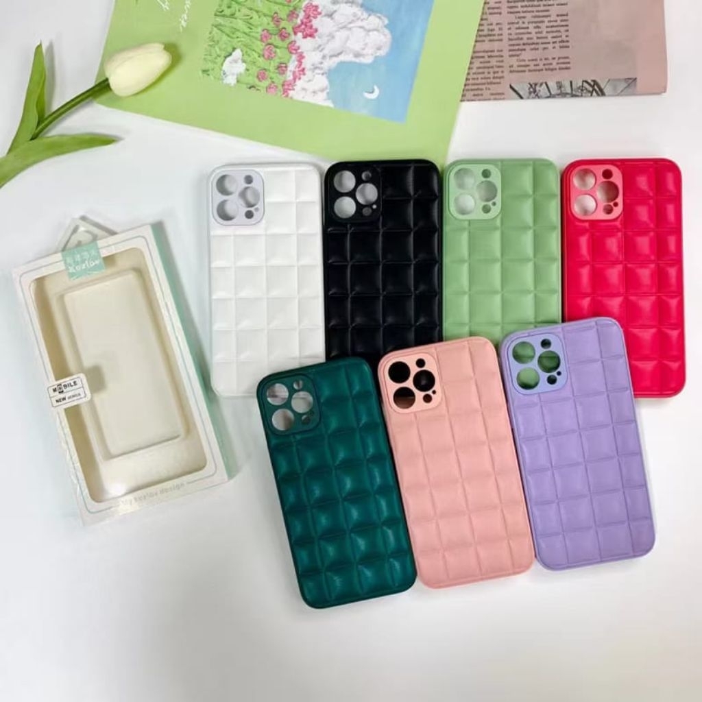 Case Oppo A60 / Realme C33 / C35 / C55 / C65 - Case Lether Box Premium - Case Box Original