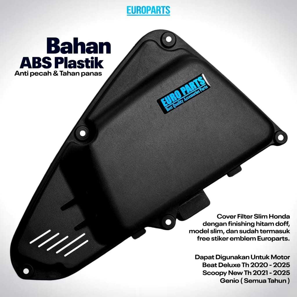 COVER TUTUP FILTER HONDA BEAT DELUXE SLIM ORIGINAL EUROPARTS TEBAL ABS PREMIUM PELINDUNG BOX FILTER 