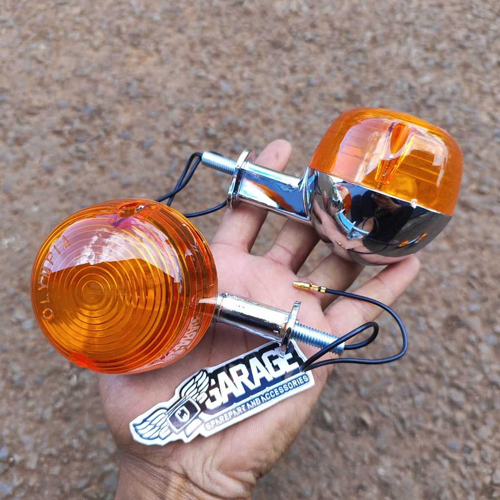 Sein Yamaha L2g Tangkai PENDEK 2 PCS Sein DEPAN YB100 riting YL2G sen RS100 GOOD QUALITY