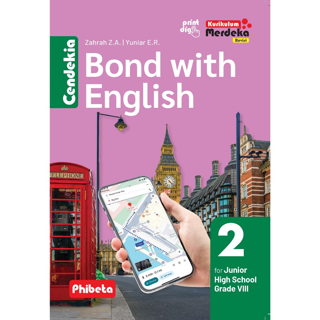 BUKU CENDEKIA BOND WITH ENGLISH KELAS 8 SMP/MTS