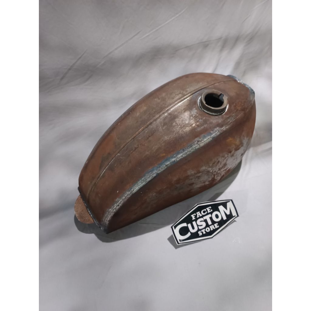 Tangki Triumph British Bahan Drum Custom Japstyle BUKAN PLAT GALVANIS MERAH