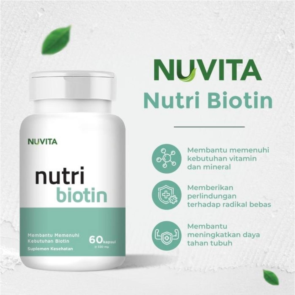nuvita nutri biotin vitamin b7 b 7 60 caps